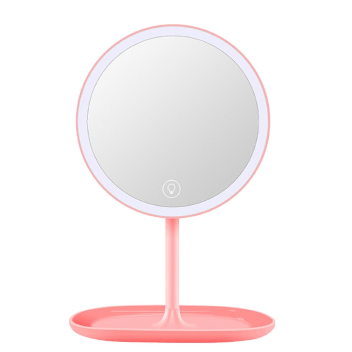 ESPEJO DE MAQUILLAJE CON LUZ Y LUPA